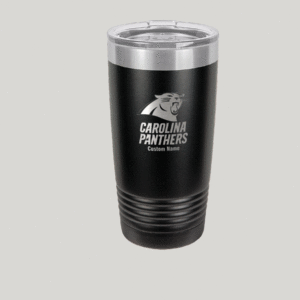 Personalized Carolina Panthers Polar Camel 20 oz Tumbler