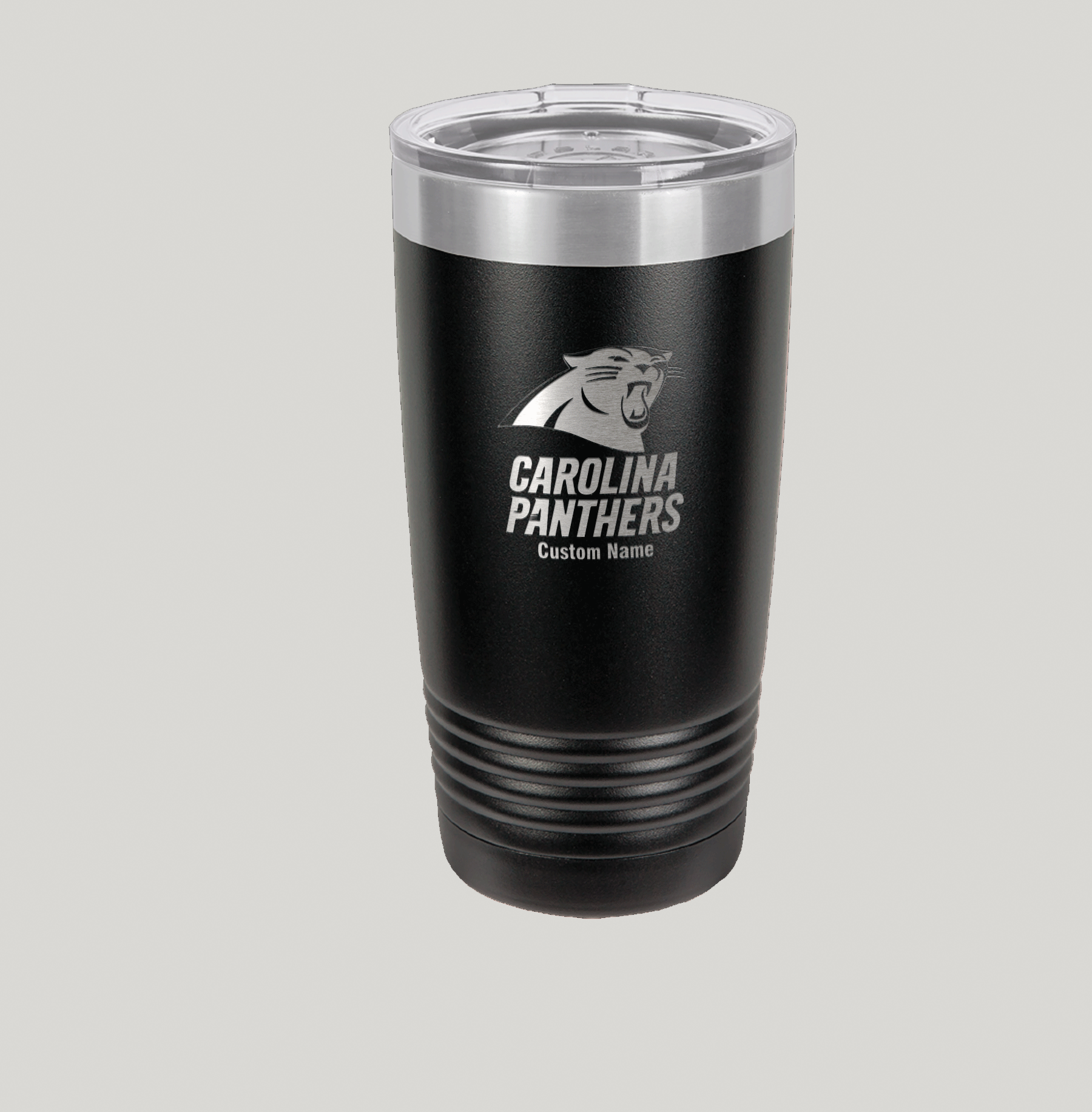 Personalized Carolina Panthers Polar Camel 20 oz Tumbler