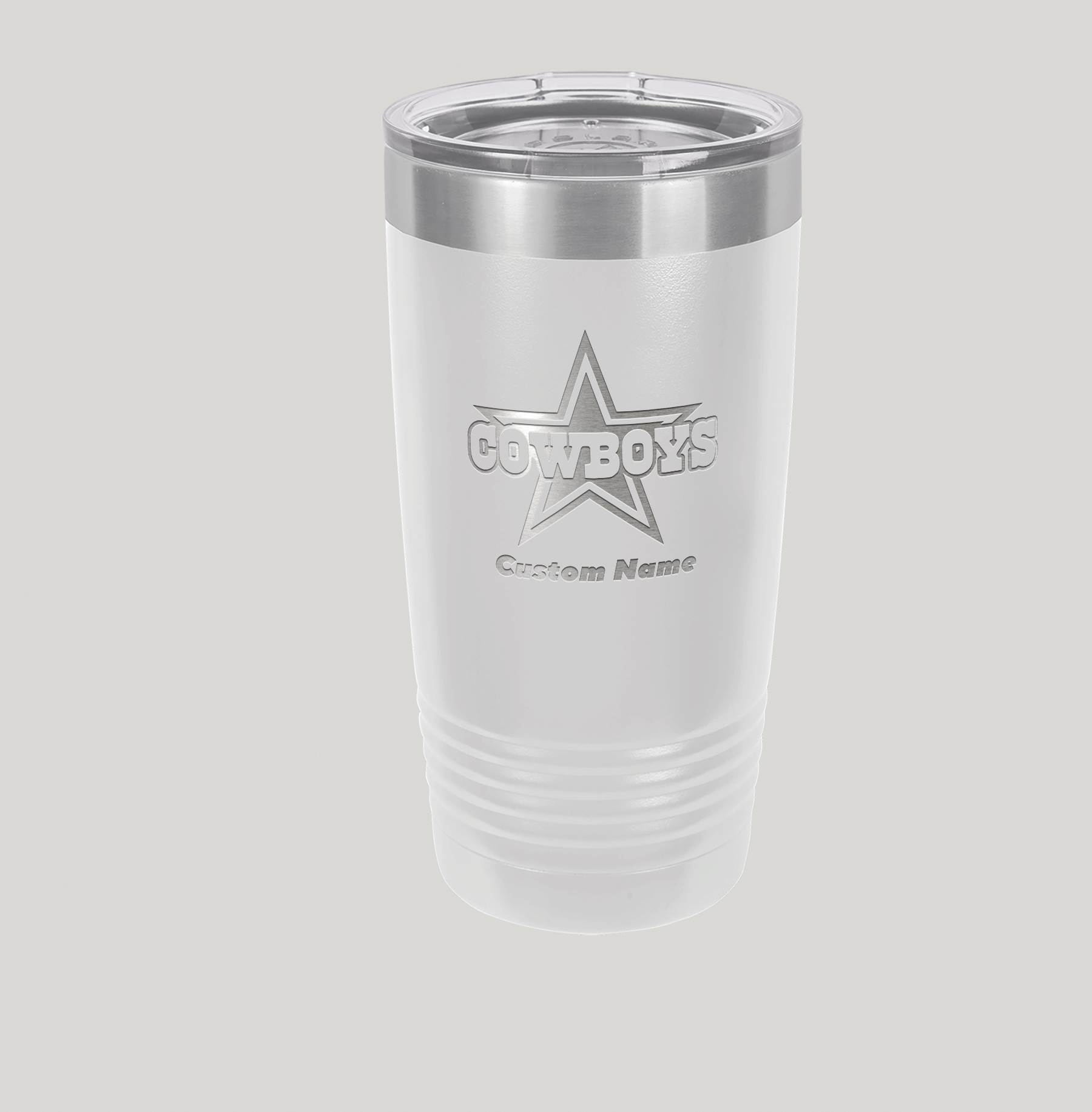 Personalized Dallas Cowboys Polar Camel 20 oz Tumbler - Image 5