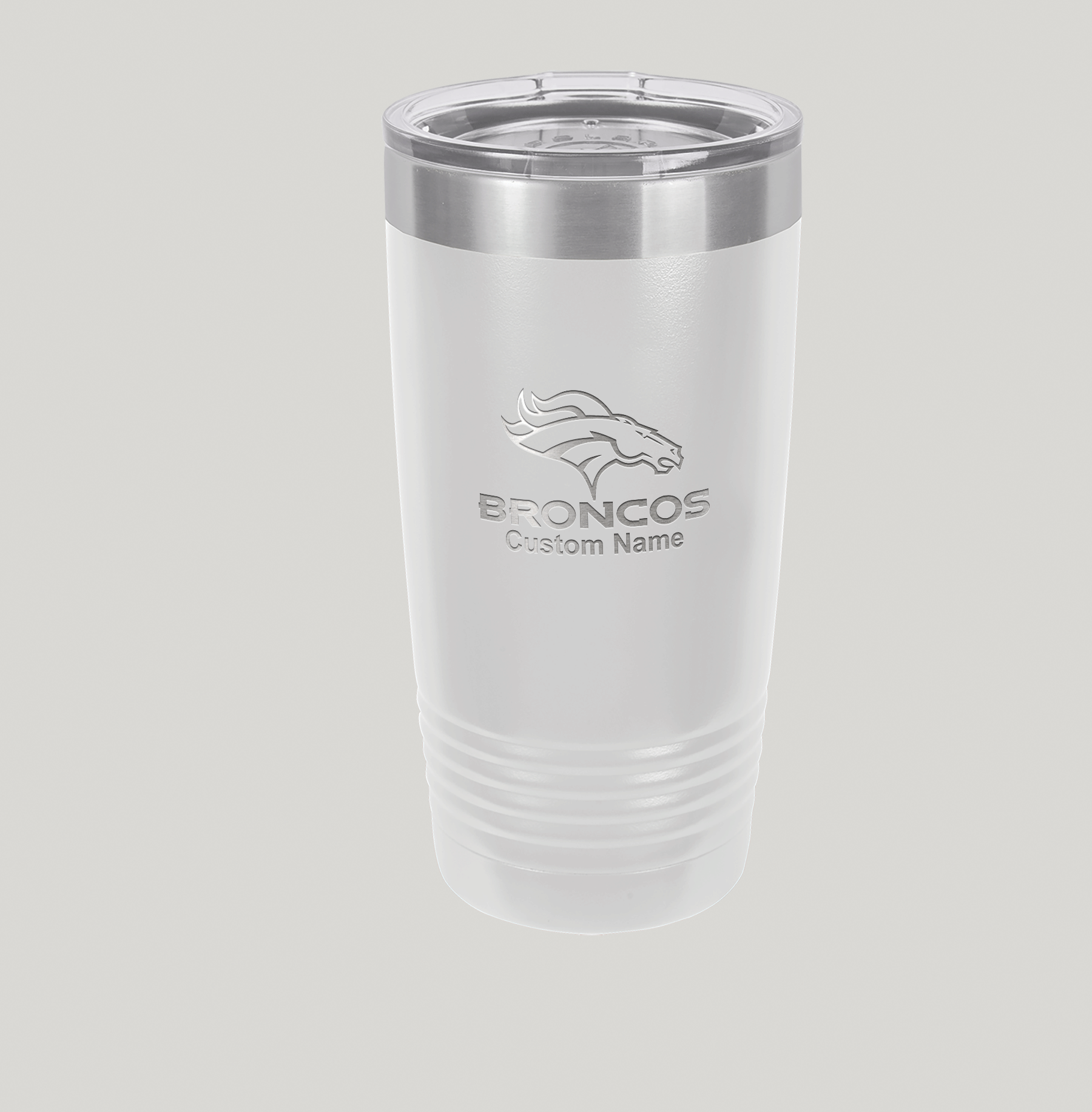 Personalized Denver Broncos Polar Camel 20 oz Tumbler - Image 5