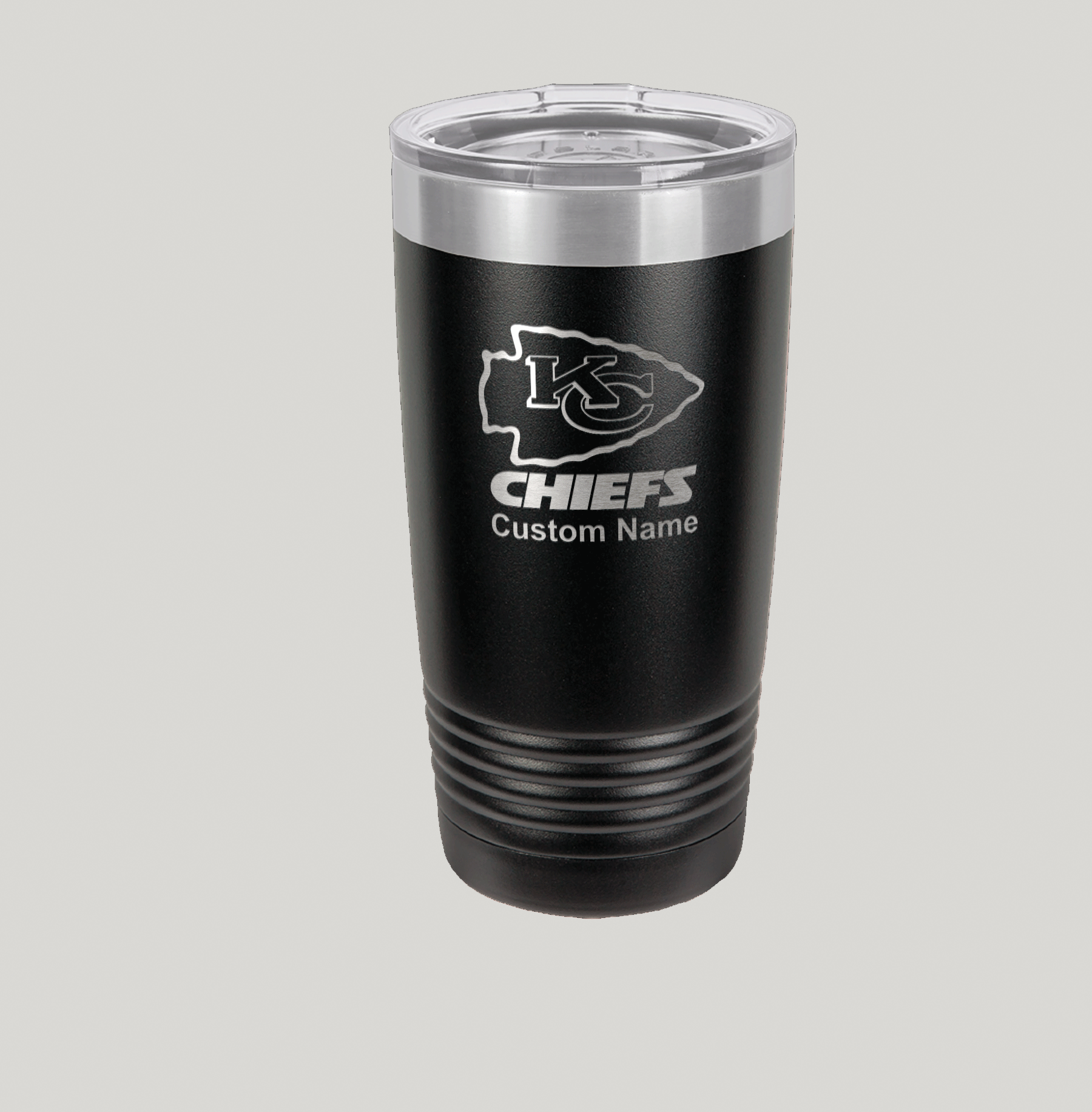 Personalized Kansas City Chiefs yeti 20 oz Tumbler - Bottom “Go Bills” - Image 4