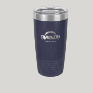 Personalized Los Angeles Chargers Polar Camel 20 oz Tumbler