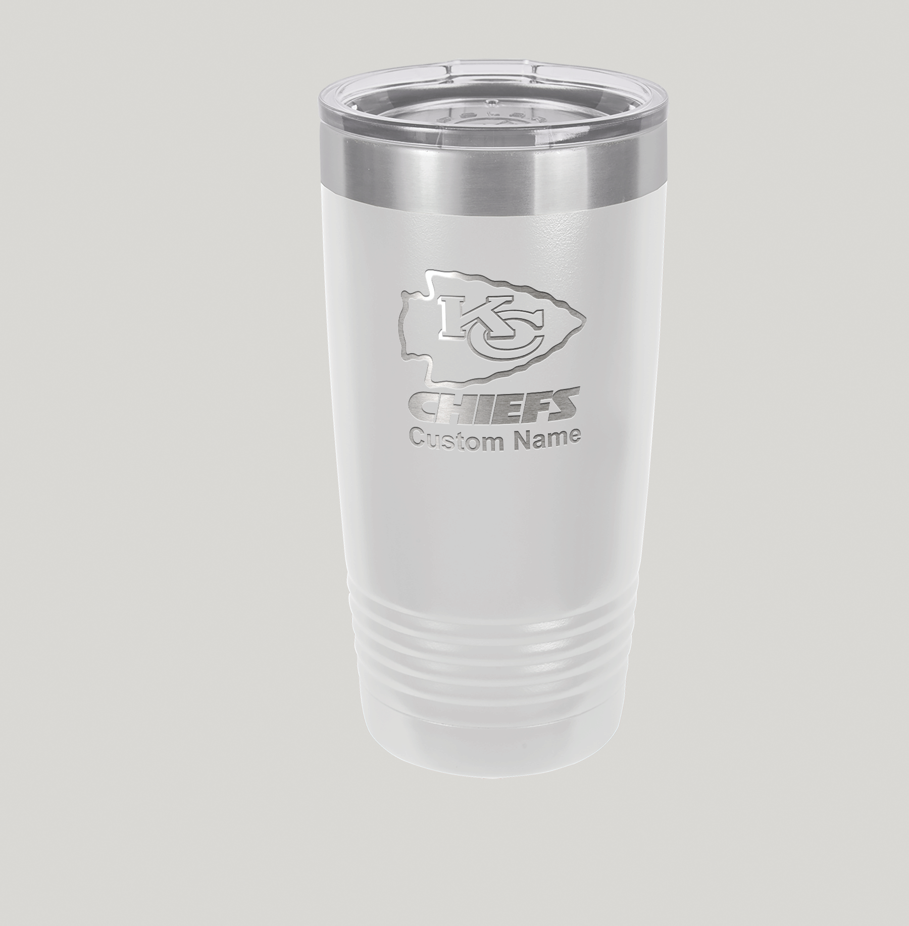 Personalized Kansas City Chiefs yeti 20 oz Tumbler - Bottom “Go Bills” - Image 3