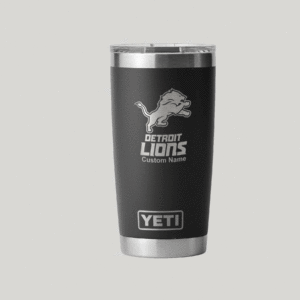Personalized Detroit Lions Yeti 20 oz Rambler Tumbler