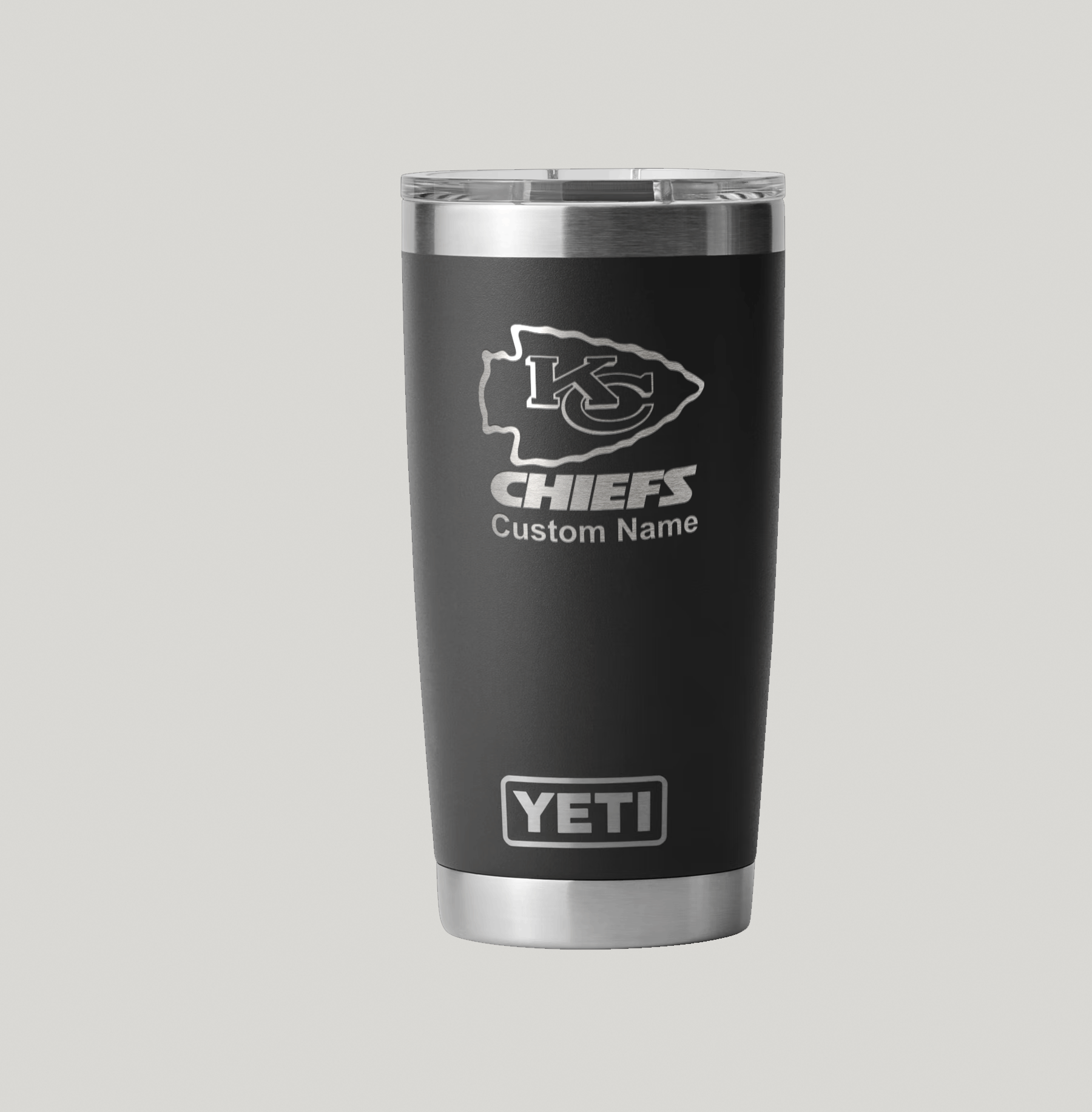 Personalized Kansas City Chiefs Yeti 20 oz Rambler Tumbler