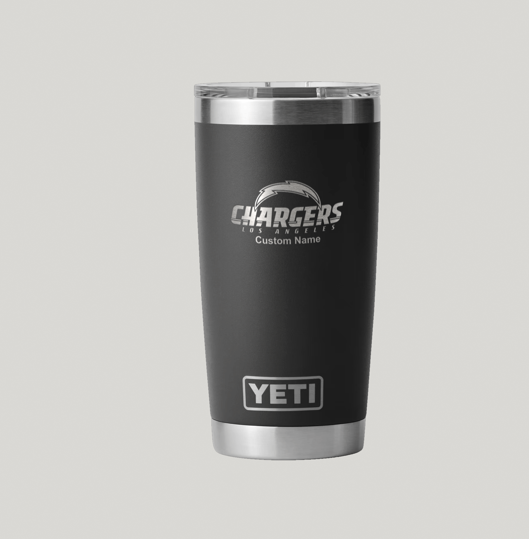 Personalized Los Angeles Chargers Yeti 20 oz Rambler Tumbler