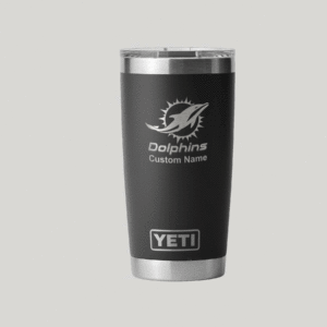 Personalized Miami Dolphins Yeti 20 oz Rambler Tumbler