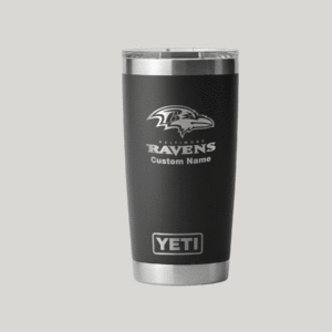 Personalized Baltimore Ravens Yeti 20 oz Rambler Tumbler