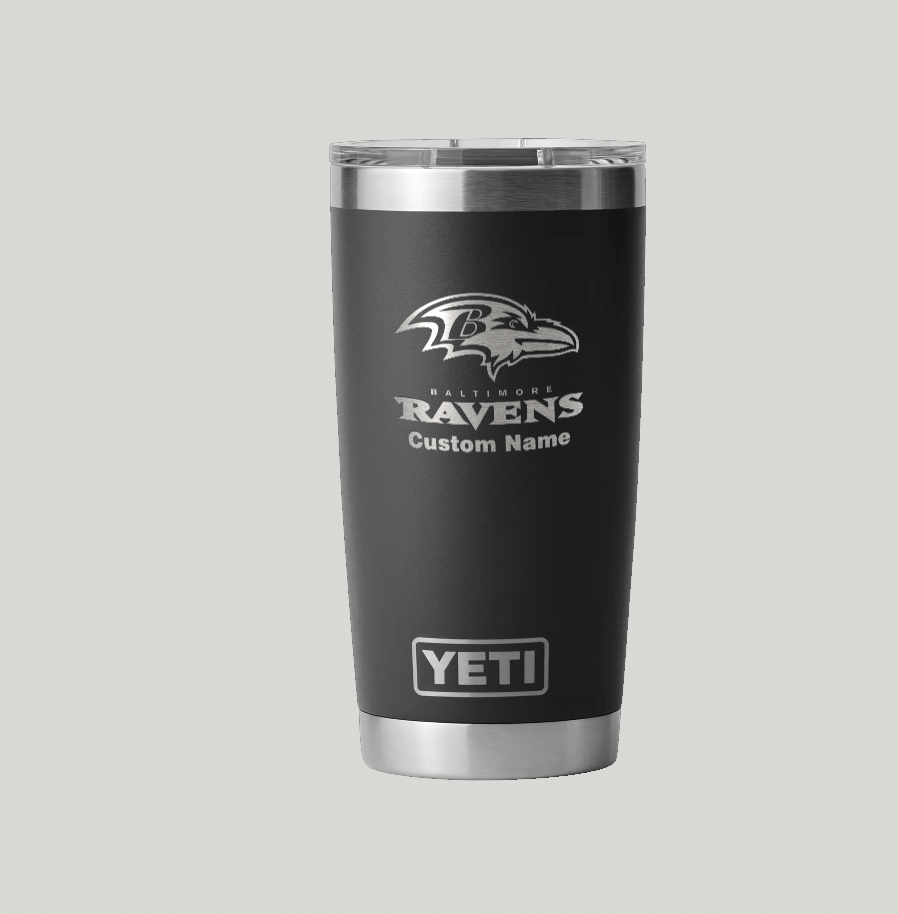 Personalized Baltimore Ravens Yeti 20 oz Rambler Tumbler