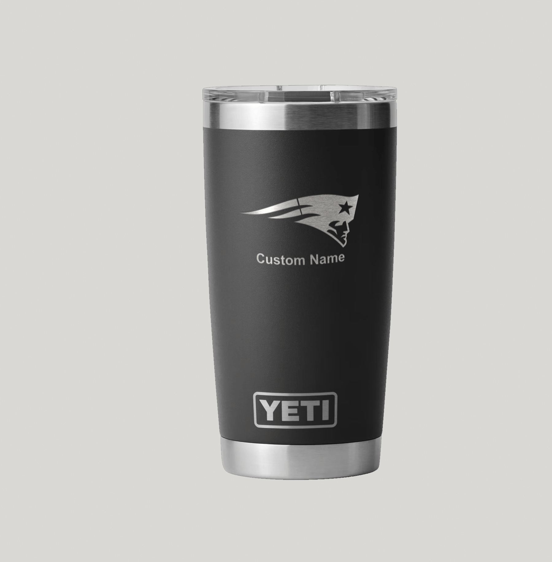Personalized New England Patriots Yeti 20 oz Rambler Tumbler