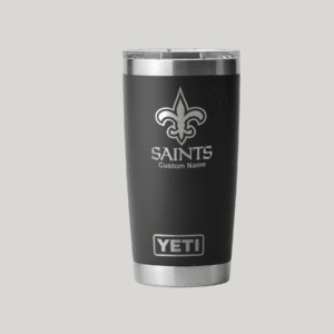 Personalized New Orleans Saints Yeti 20 oz Rambler Tumbler