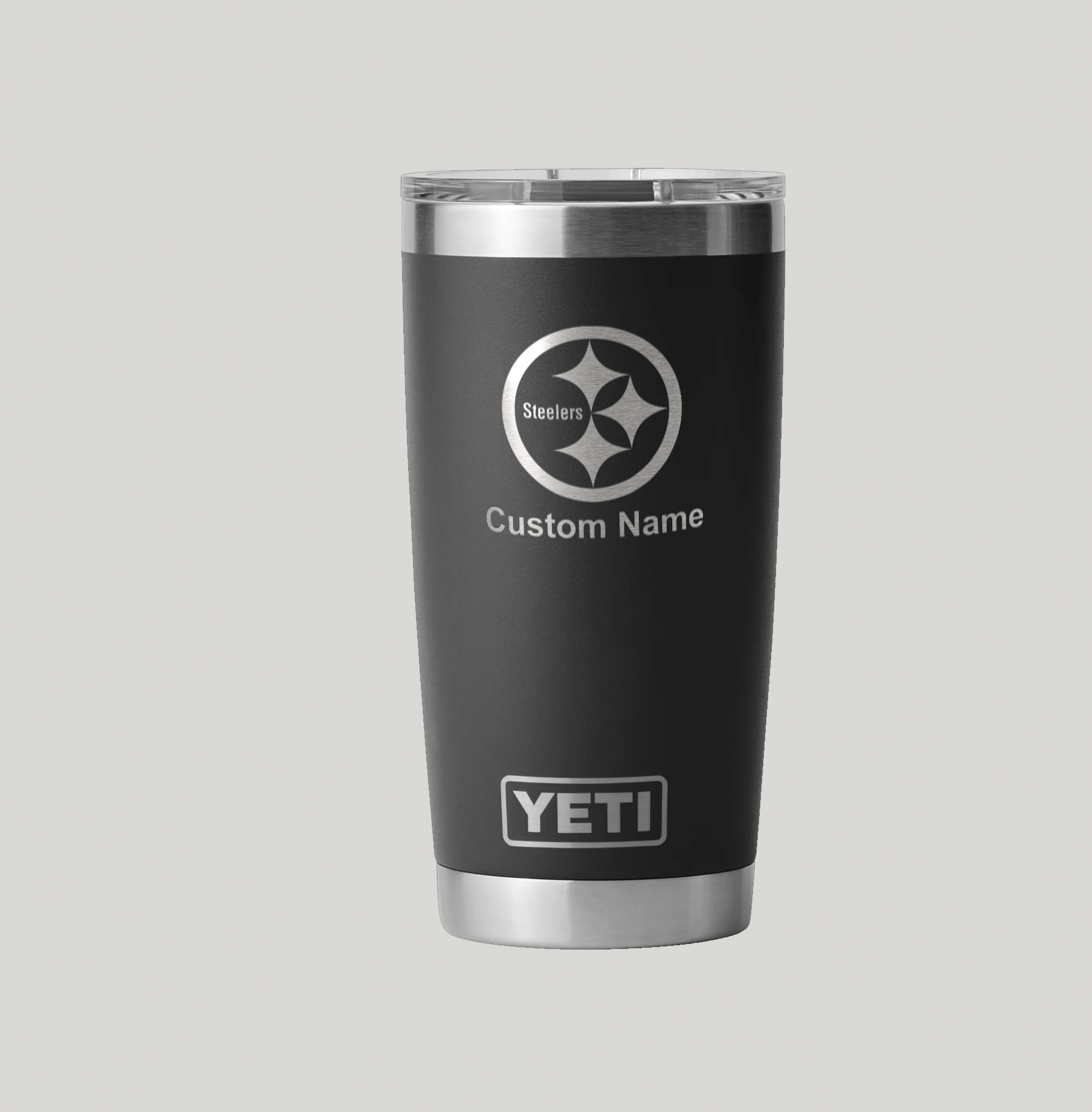 Personalized Pittsburgh Steelers Yeti 20 oz Rambler Tumbler
