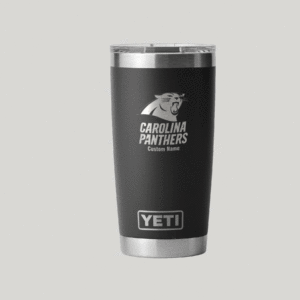 Personalized Carolina Panthers Yeti 20 oz Rambler Tumbler