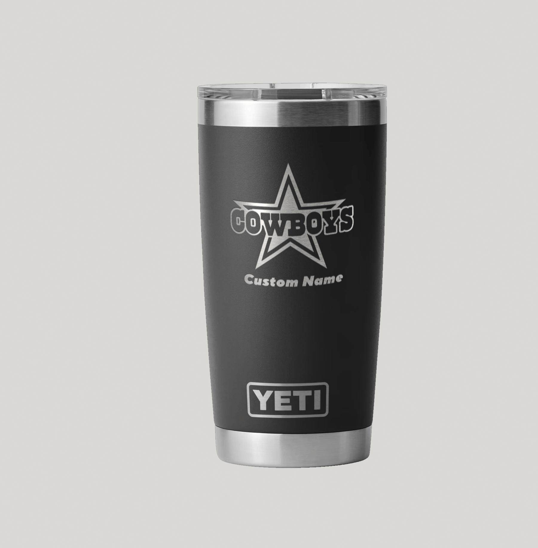 Personalized Dallas Cowboys Yeti 20 oz Rambler Tumbler
