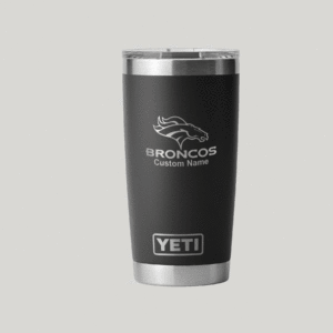 Personalized Denver Broncos Yeti 20 oz Rambler Tumbler