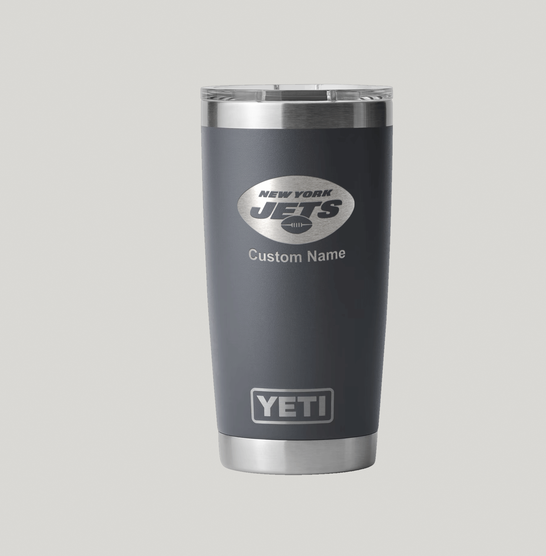 Personalized New York Jets Yeti 20 oz Rambler Tumbler - Image 3