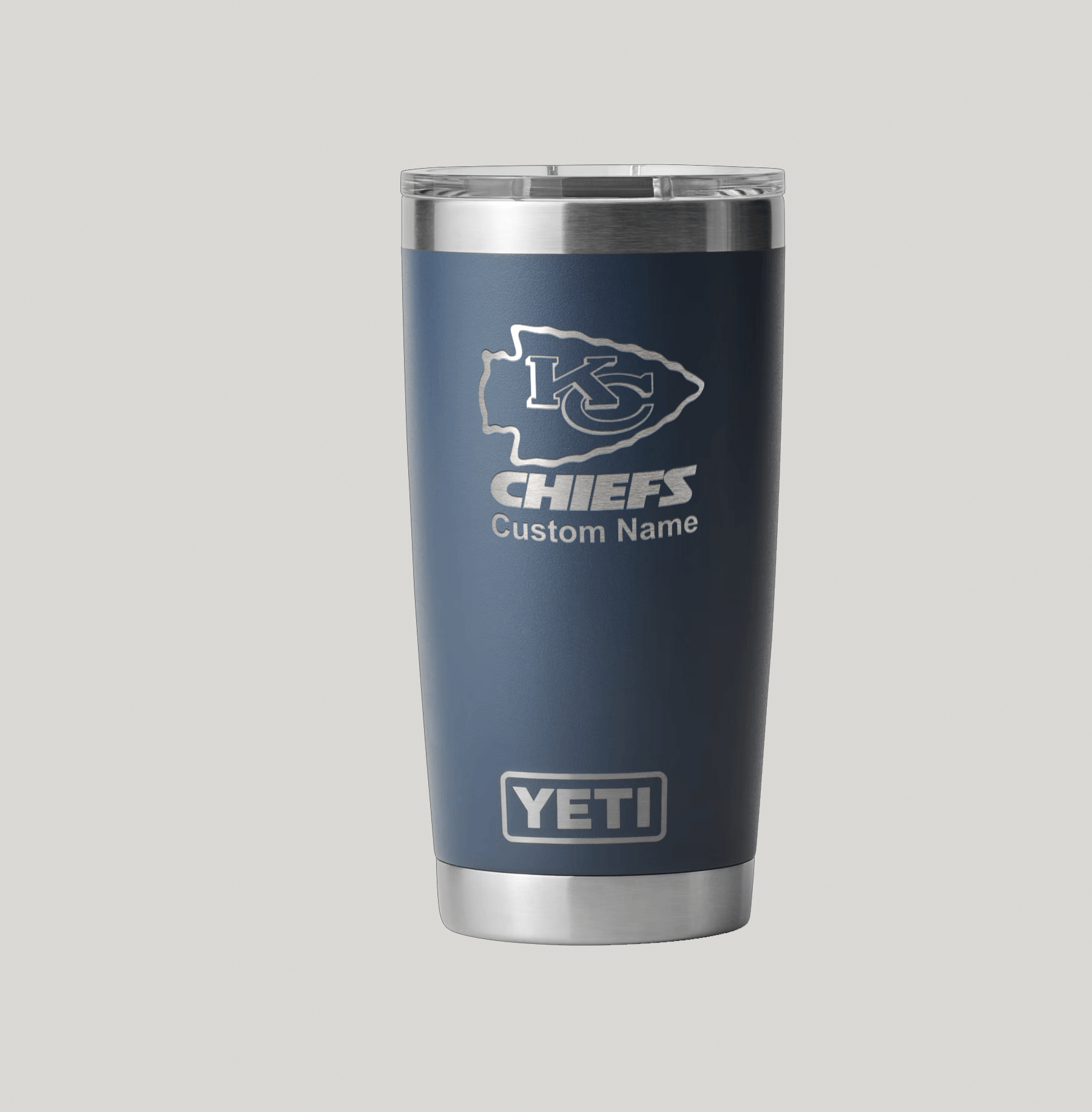 Personalized Kansas City Chiefs Yeti 20 oz Rambler Tumbler - Image 2