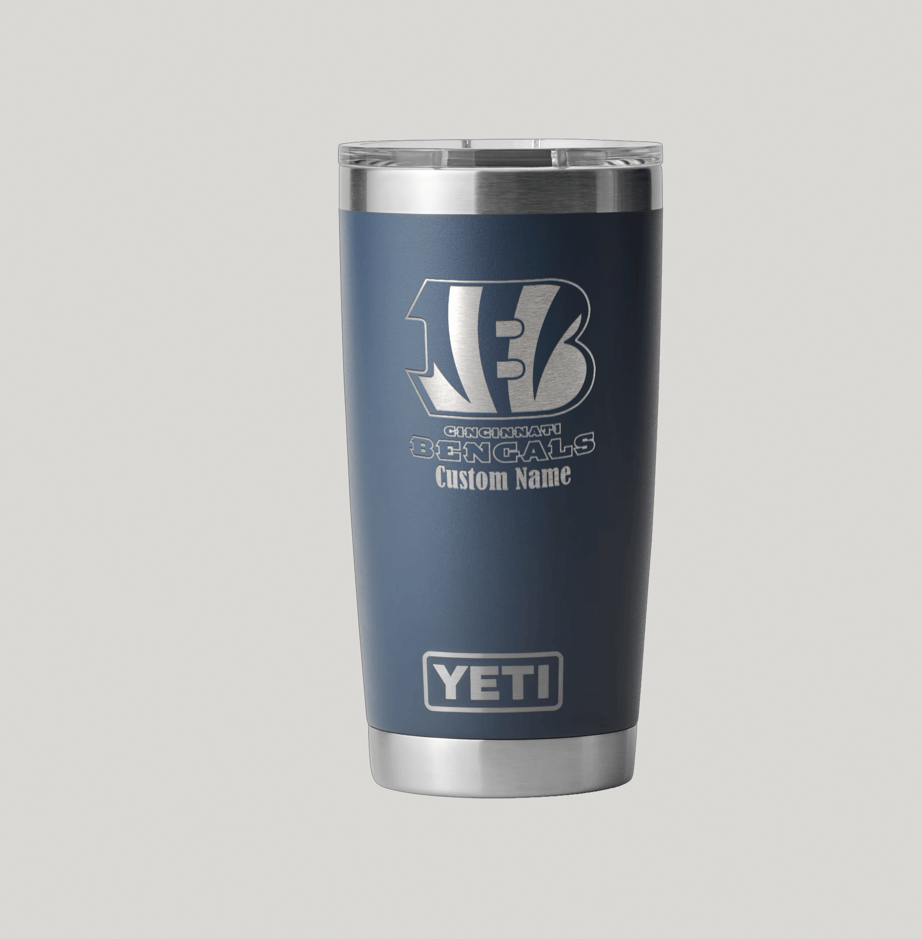 Personalized Cincinnati Bengals Yeti 20 oz Rambler Tumbler - Image 3