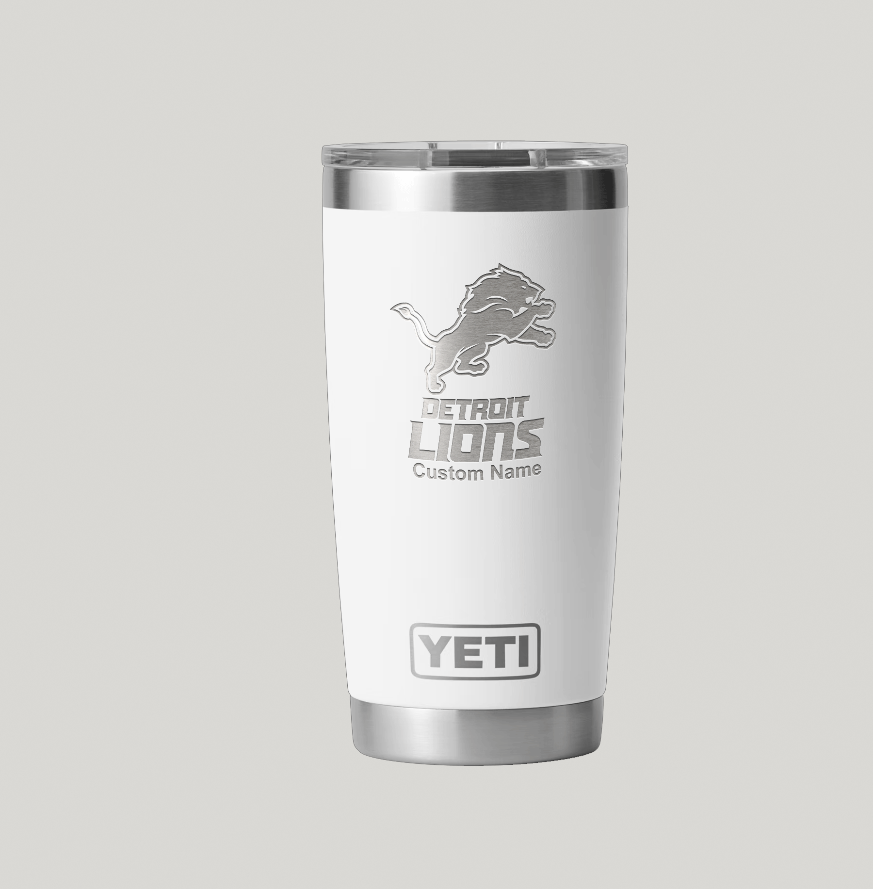 Personalized Detroit Lions Yeti 20 oz Rambler Tumbler - Image 2