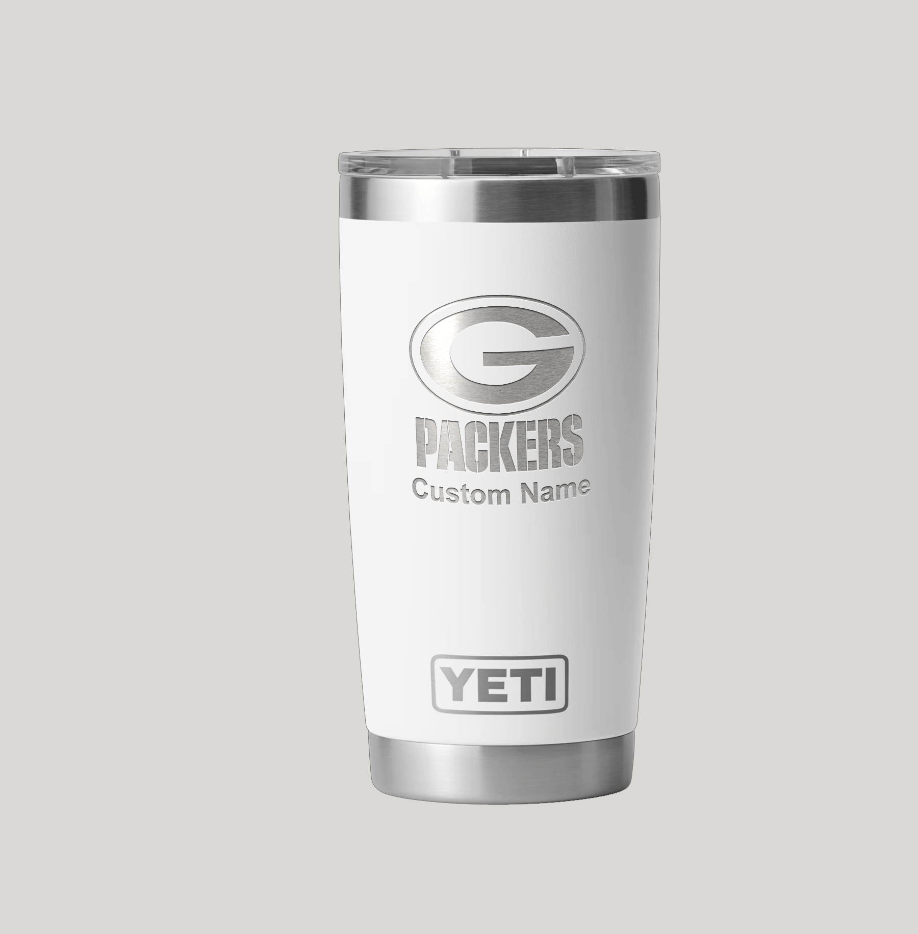 Personalized Green Bay Packers Yeti 20 oz Rambler Tumbler - Image 2