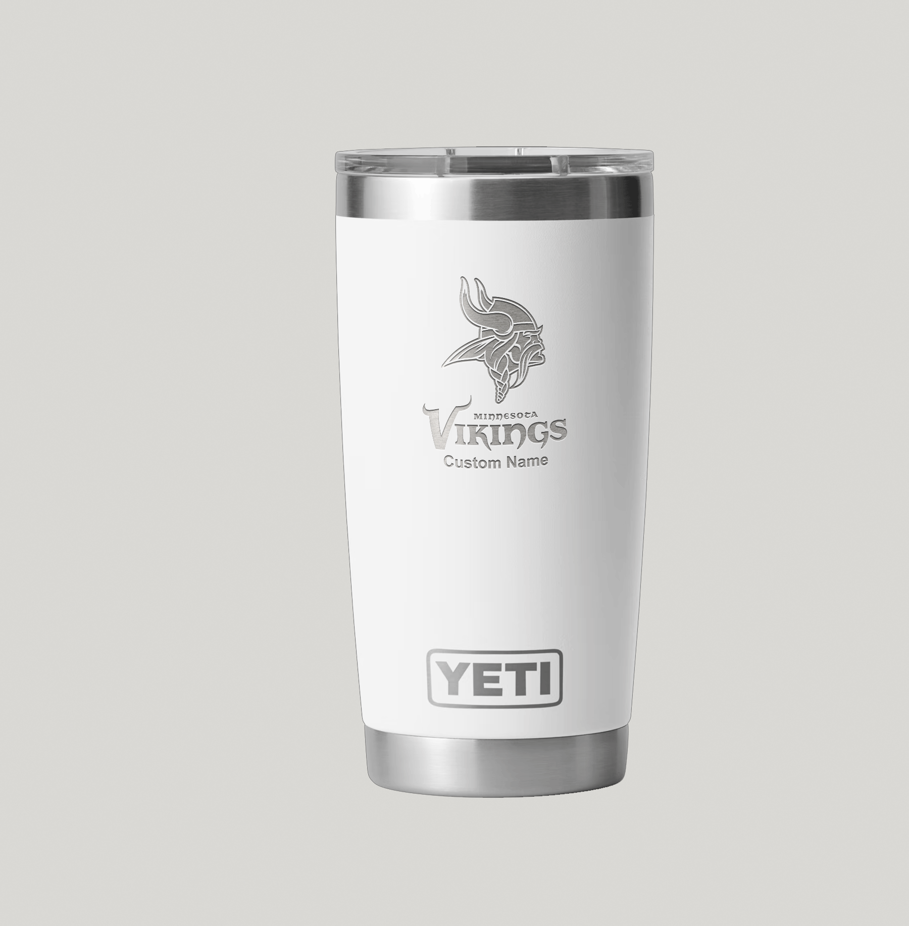 Personalized Minnesota Vikings Yeti 20 oz Rambler Tumbler - Image 2