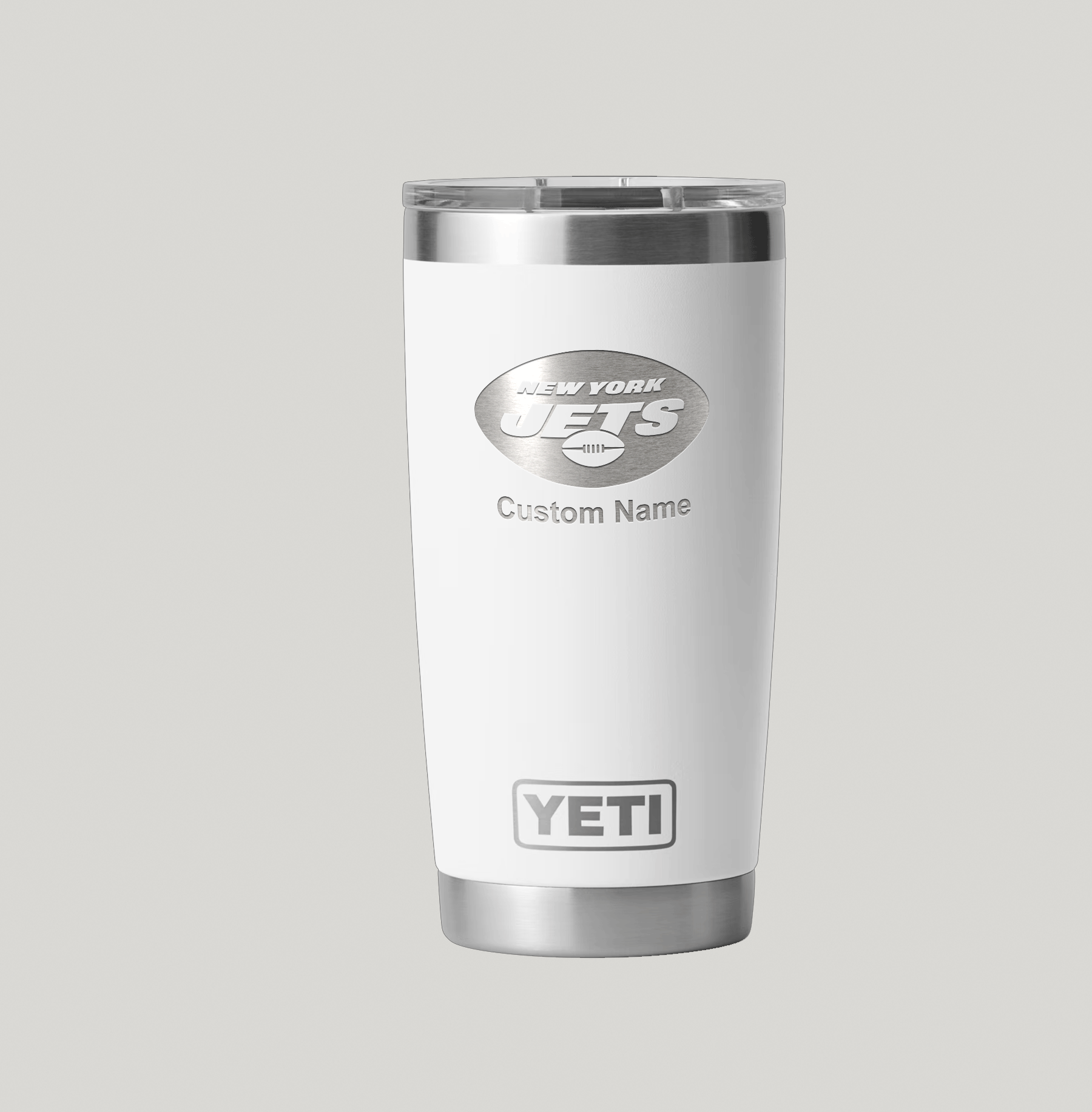 Personalized New York Jets Yeti 20 oz Rambler Tumbler - Image 2