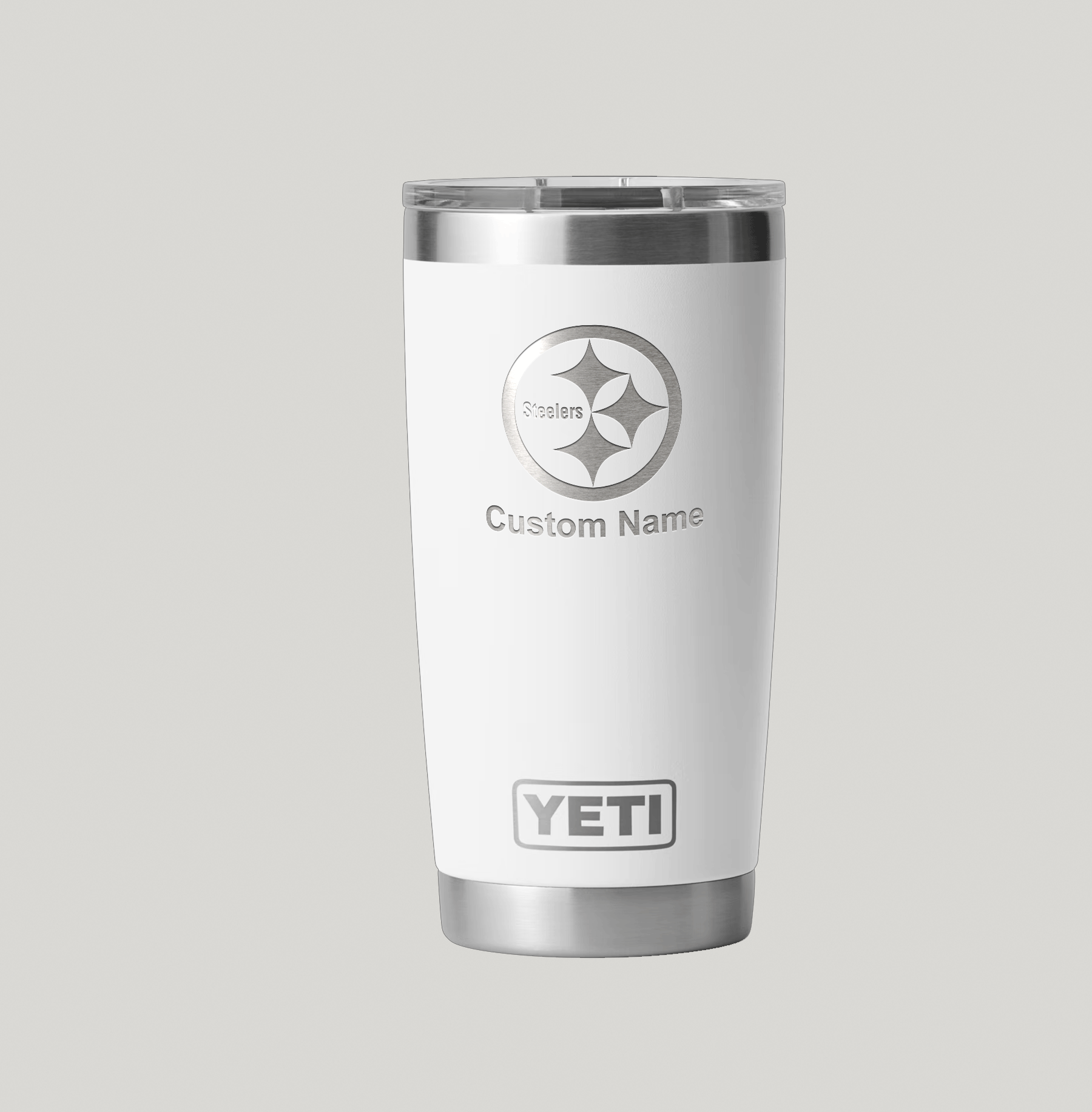 Personalized Pittsburgh Steelers Yeti 20 oz Rambler Tumbler - Image 4