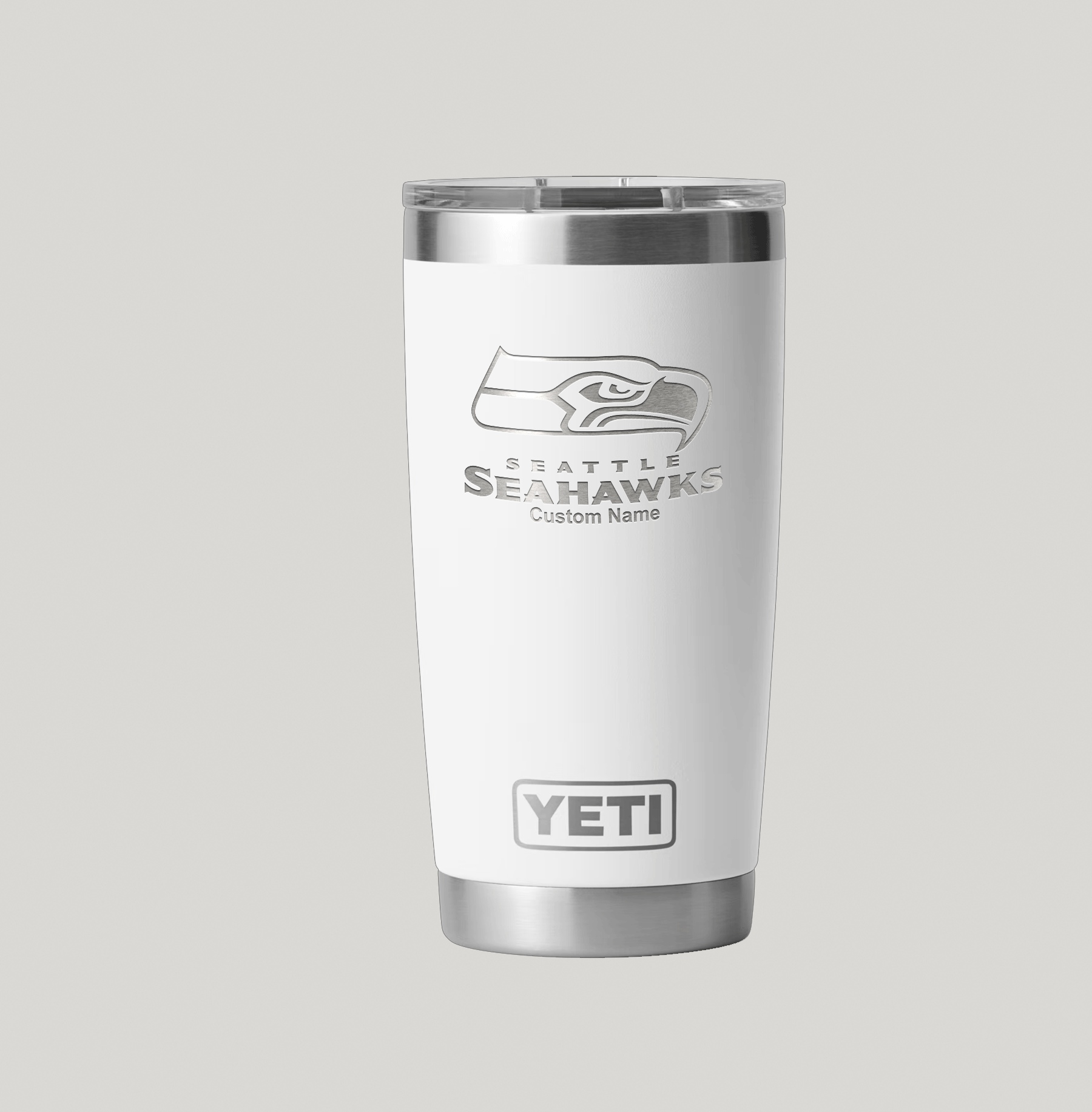 Personalized Seattle Seahawks Yeti 20 oz Rambler Tumbler - Image 4
