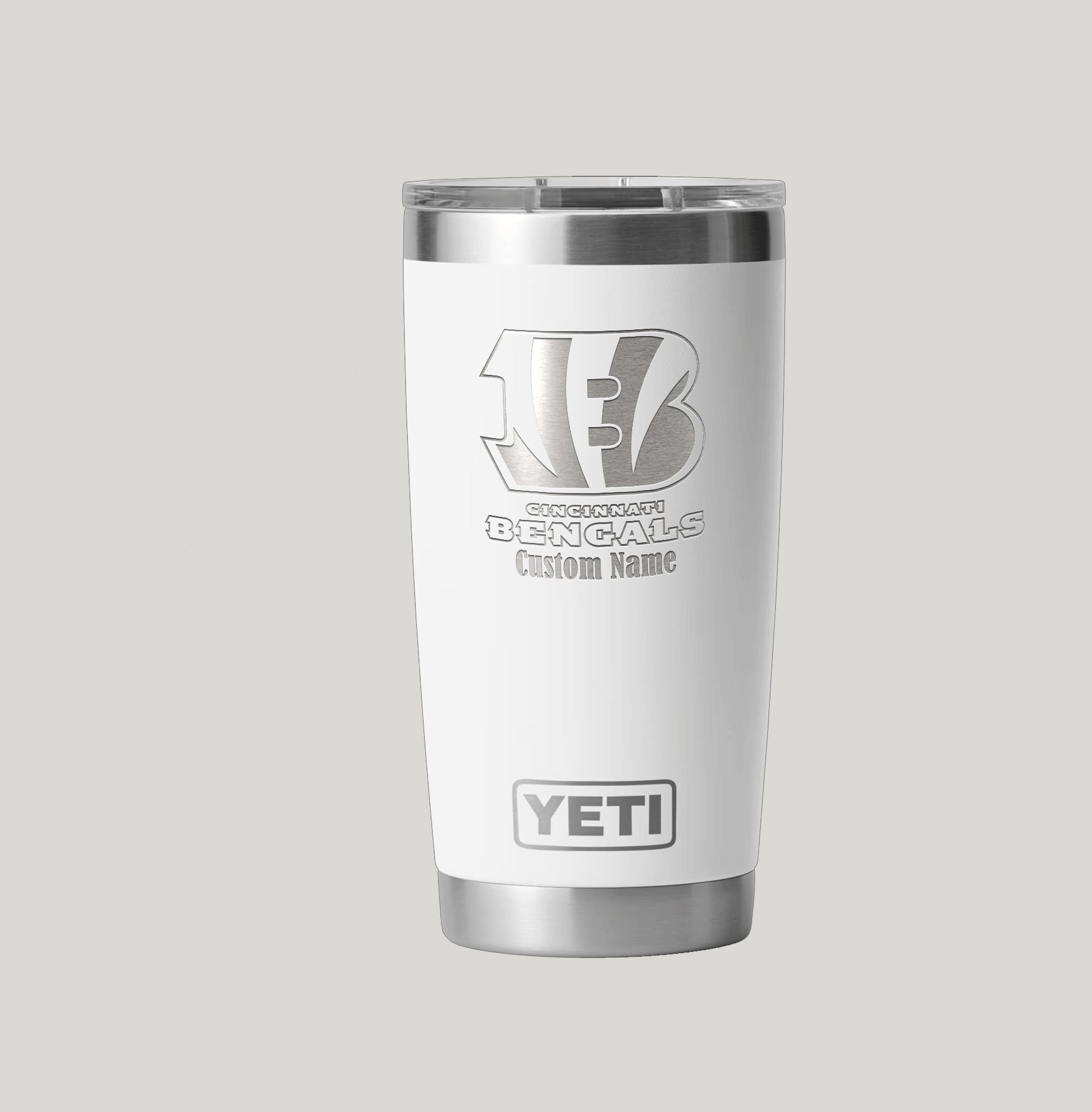 Personalized Cincinnati Bengals Yeti 20 oz Rambler Tumbler - Image 4