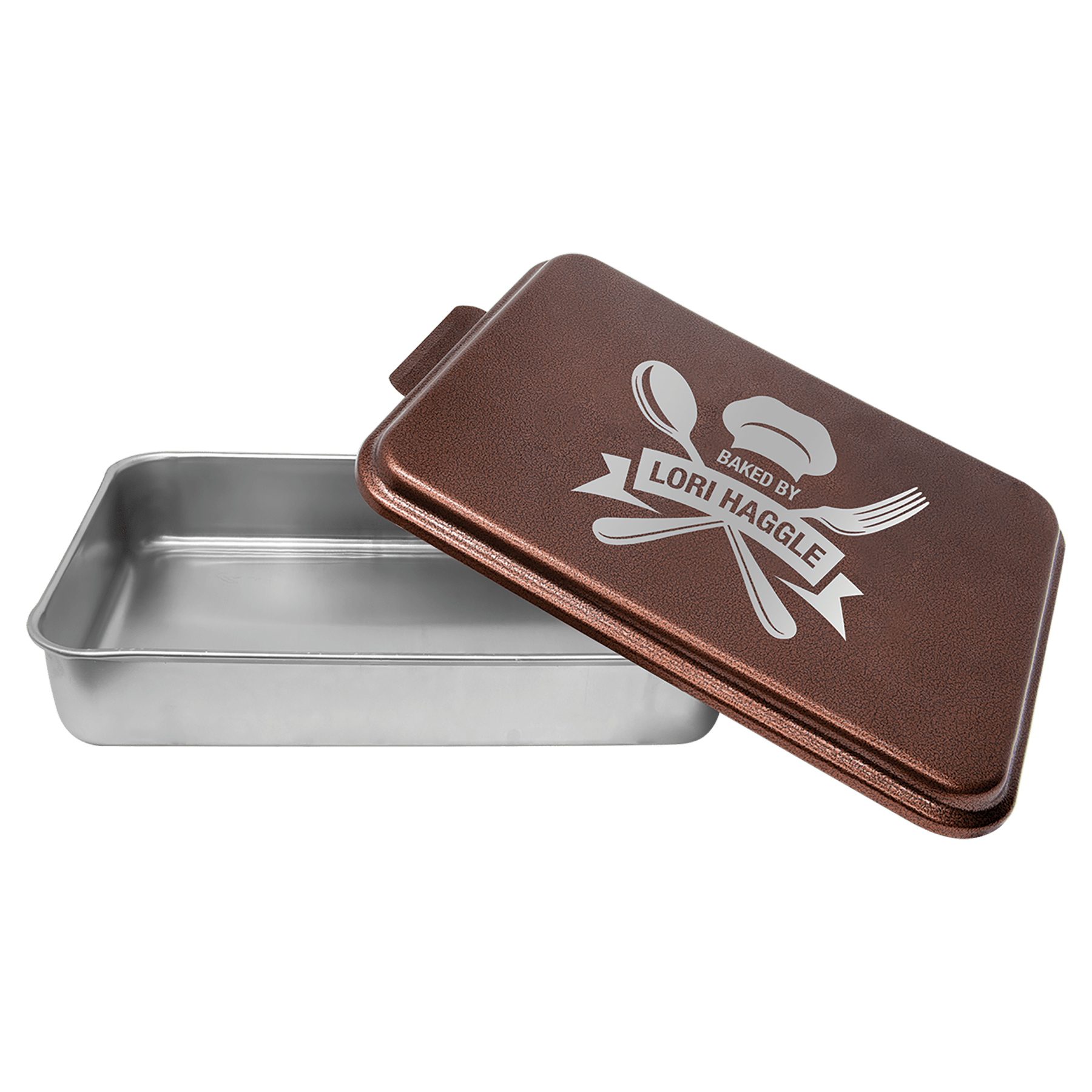 Aluminum Cake Pan with Lid - Image 3