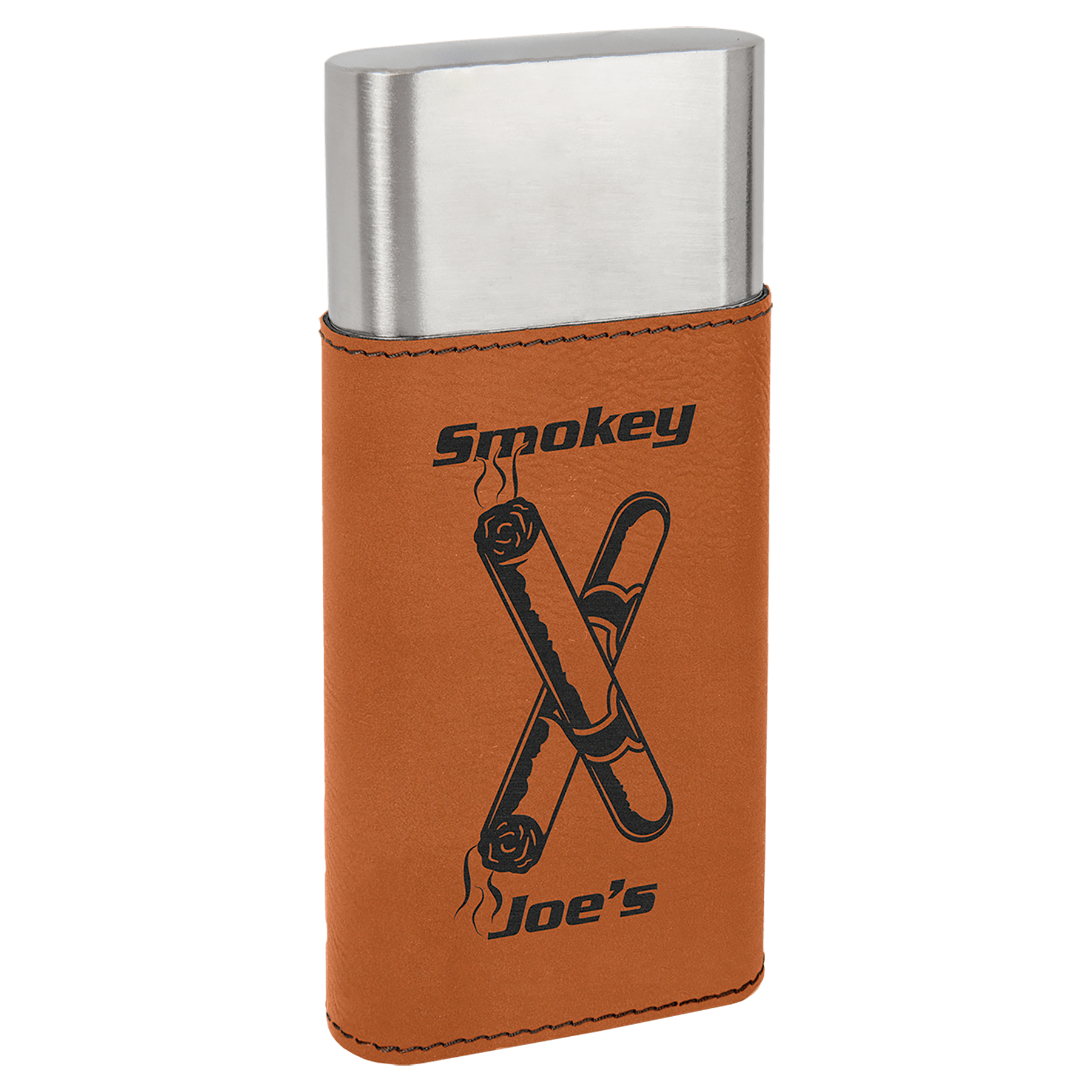 Leatherette Cigar Case with Cutter (Multiple Color Options) - Image 5