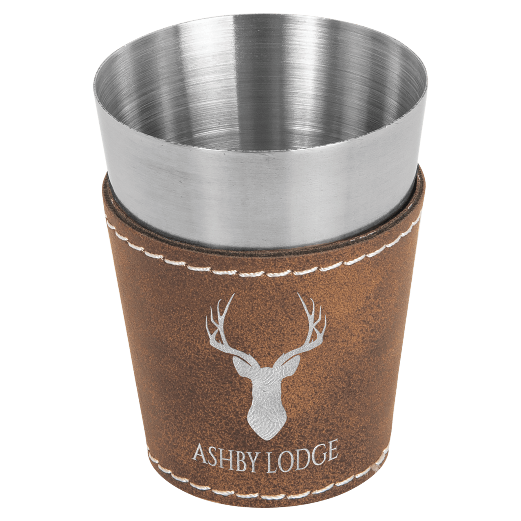 Laserable Leatherette & Stainless Steel Shot Glass (Multiple Color Options) - Image 6