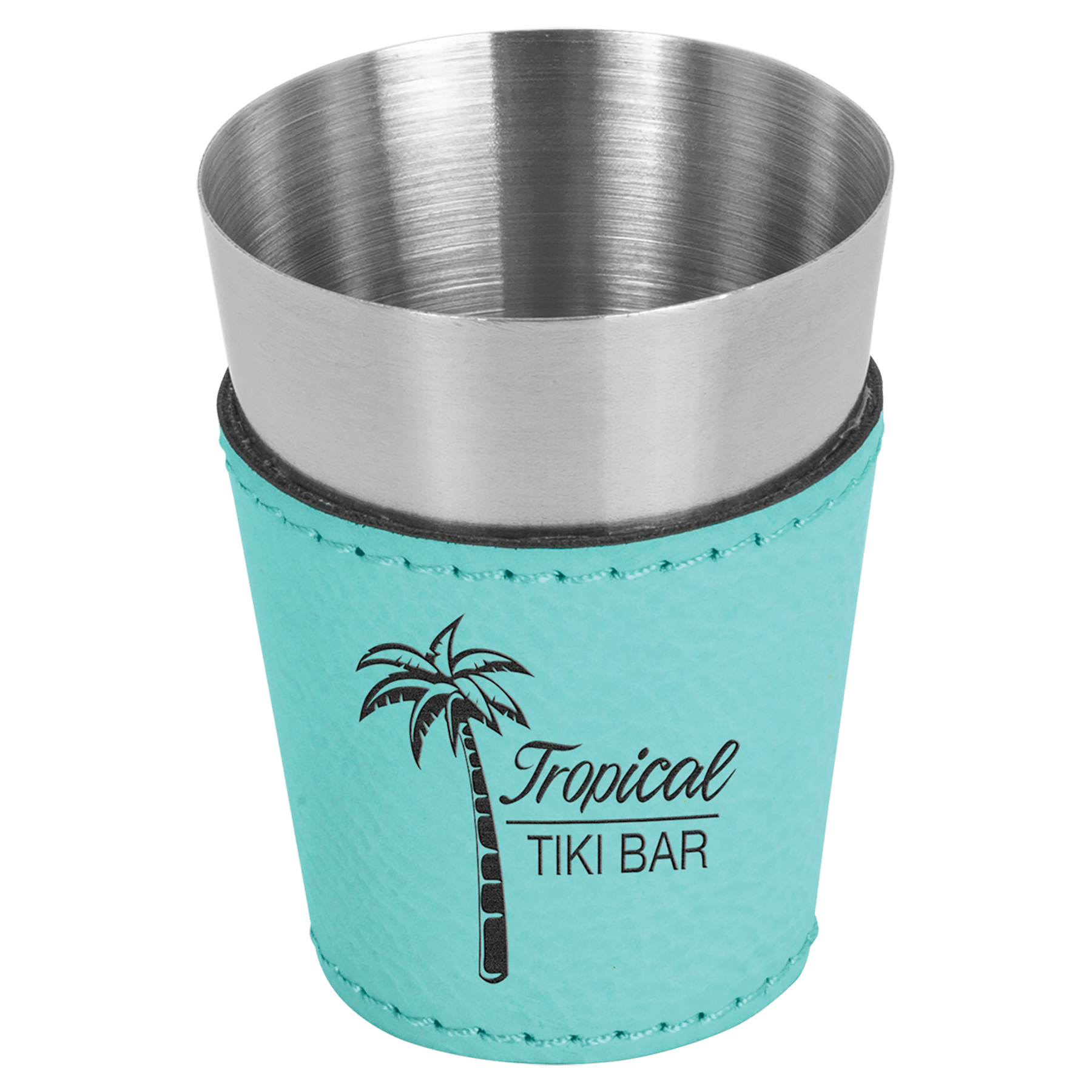 Laserable Leatherette & Stainless Steel Shot Glass (Multiple Color Options) - Image 4