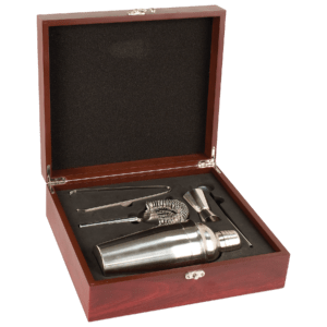 Rosewood Finish Martini Set