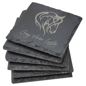 Square Slate Coaster - Set of 4