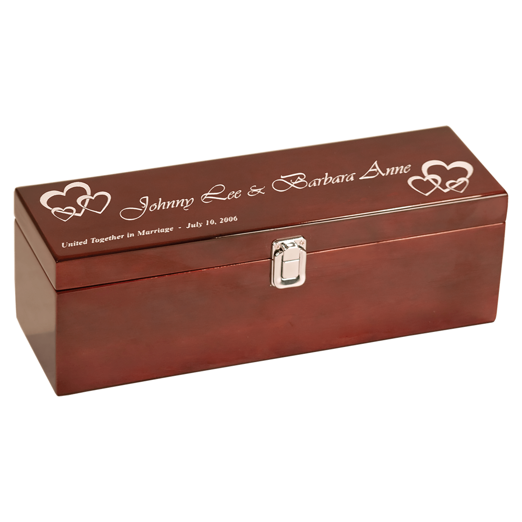 Rosewood Piano Finish Single Wine Box with Tools - Image 2