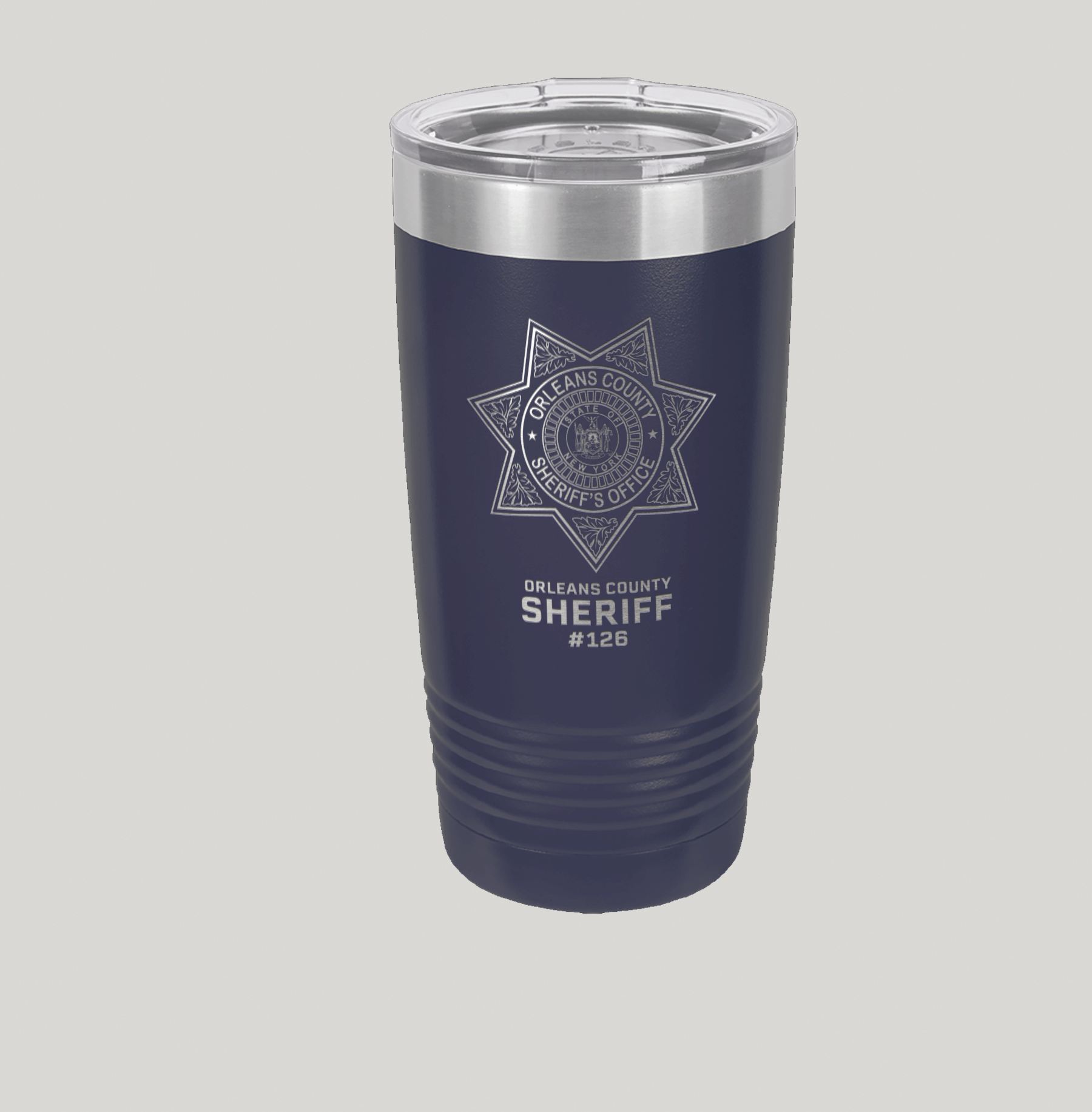 Orleans County Sheriff's Polar Camel 20 oz Rambler Tumbler - Image 4