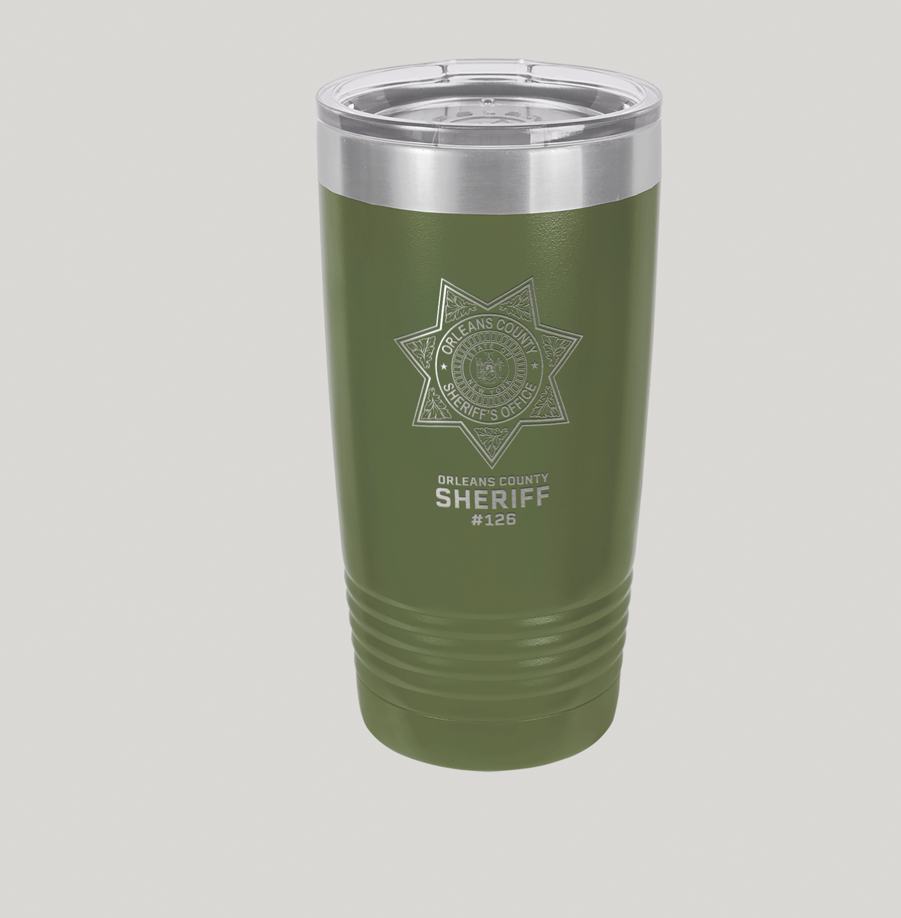 Orleans County Sheriff's Polar Camel 20 oz Rambler Tumbler - Image 7