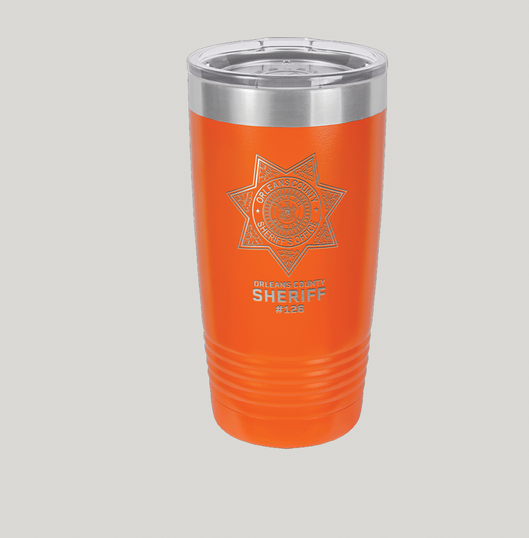 Orleans County Sheriff's Polar Camel 20 oz Rambler Tumbler - Image 3