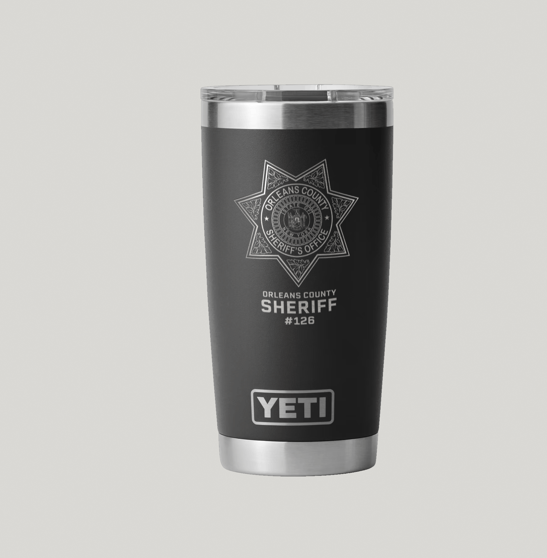 Orleans County Sheriff's Yeti 20 oz Rambler Tumbler - Image 4