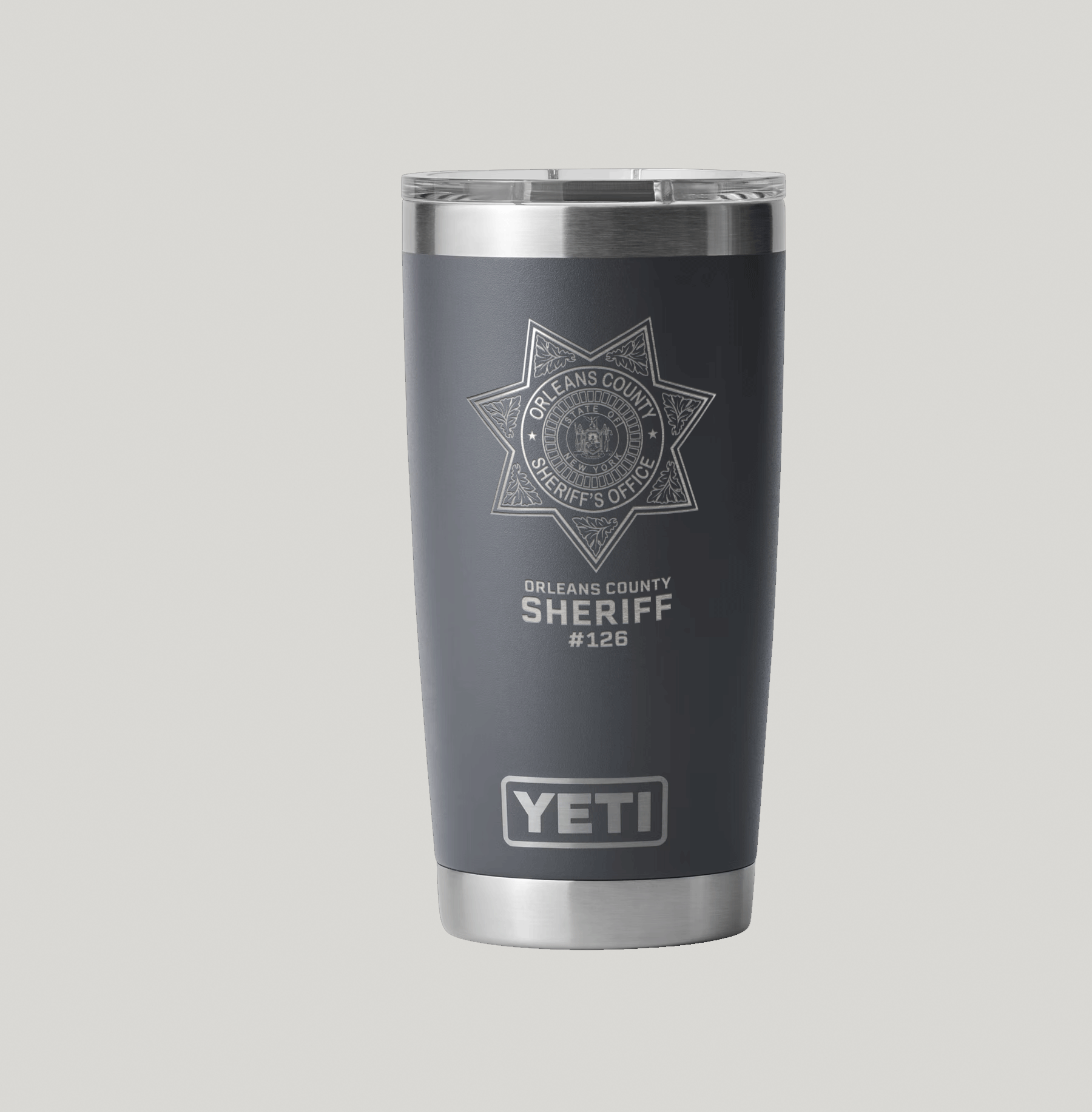Orleans County Sheriff's Yeti 20 oz Rambler Tumbler - Image 2