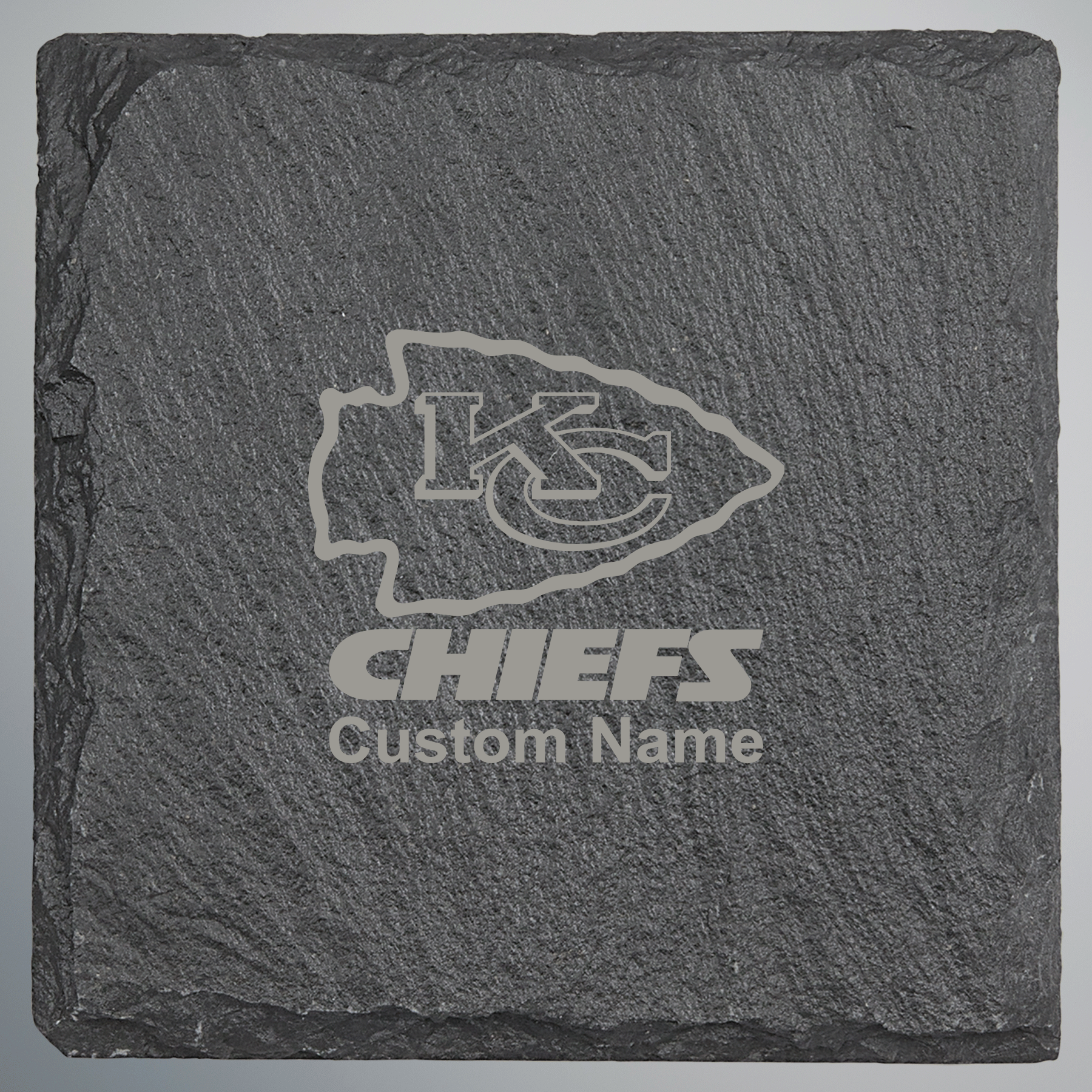 Kansas City Chiefs Square Slate Coaster - Set of 4