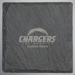 Los Angeles Chargers Square Slate Coaster - Set of 4