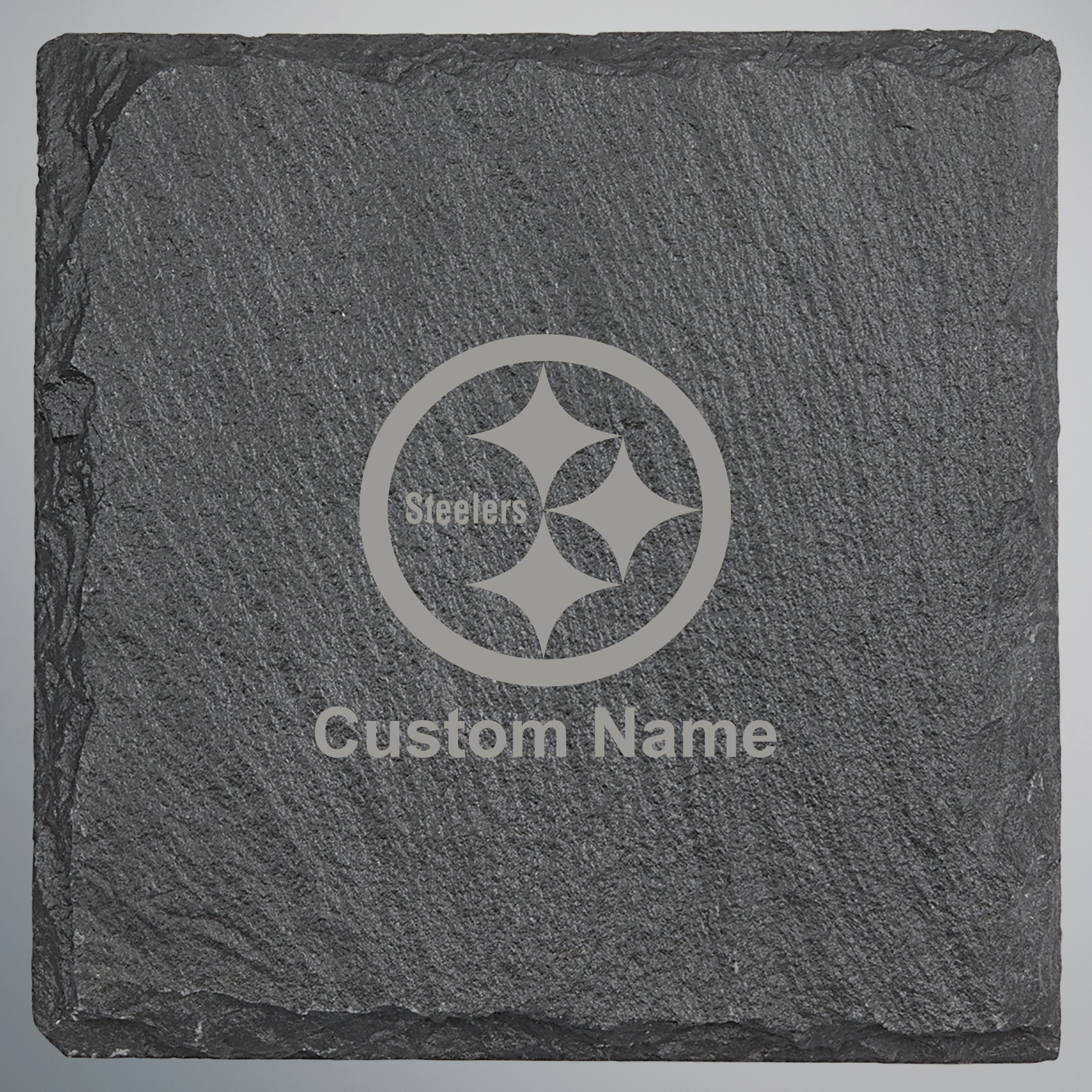 Pittsburgh Steelers Square Slate Coaster - Set of 4