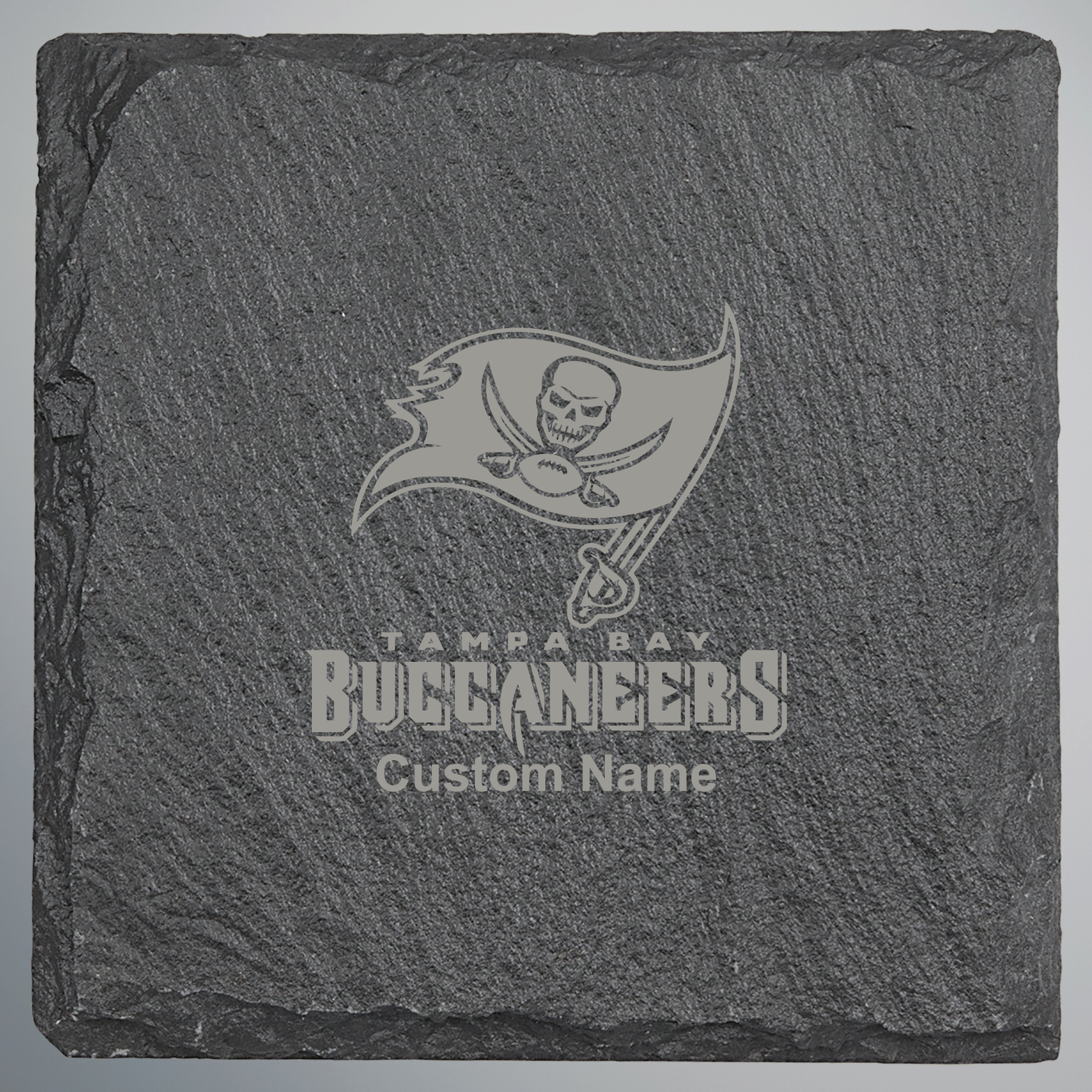 Tampa Bay Buccaneers Square Slate Coaster - Set of 4