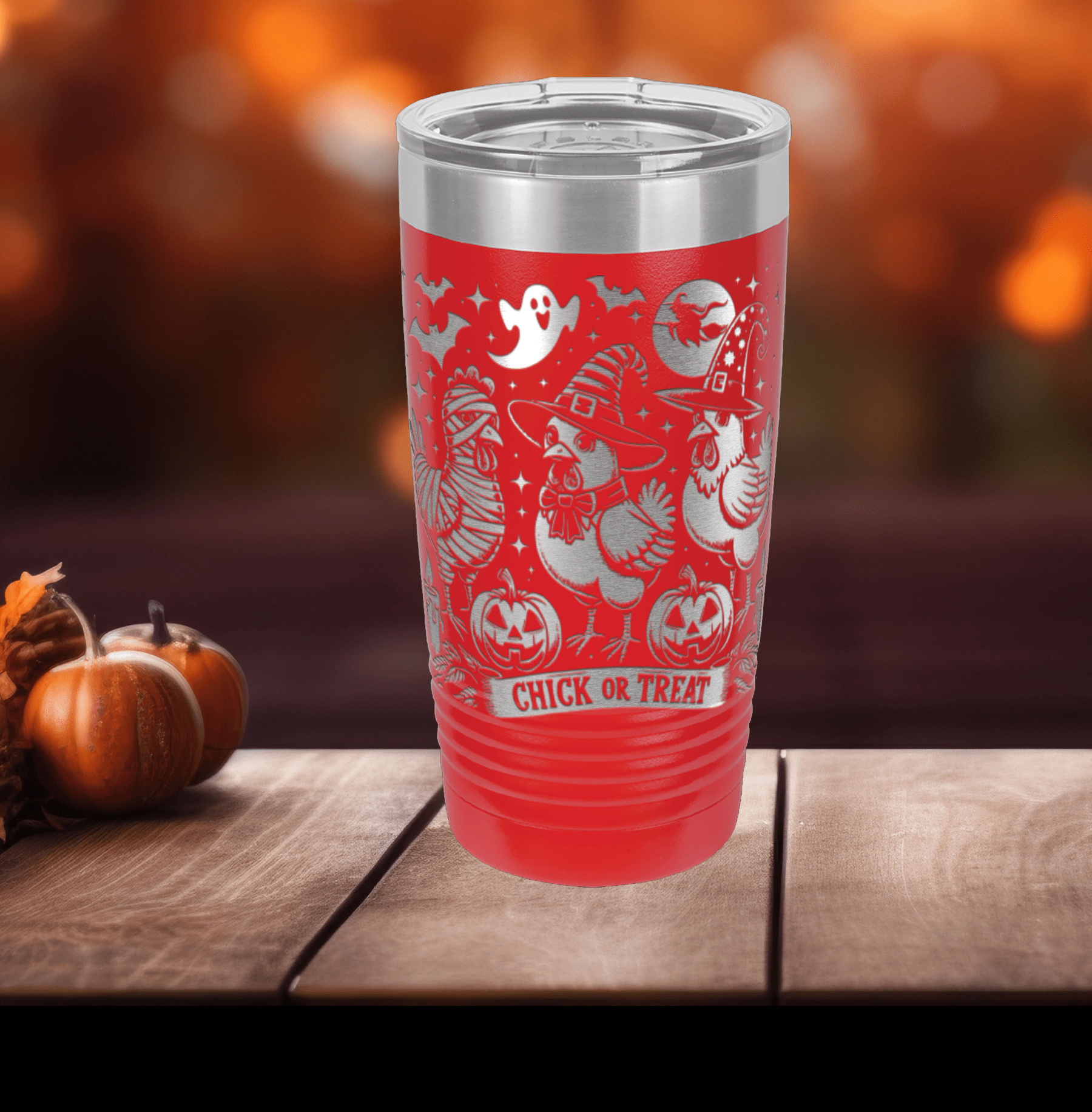 Chick or Treat Polar Camel 20 oz Tumbler - Image 3